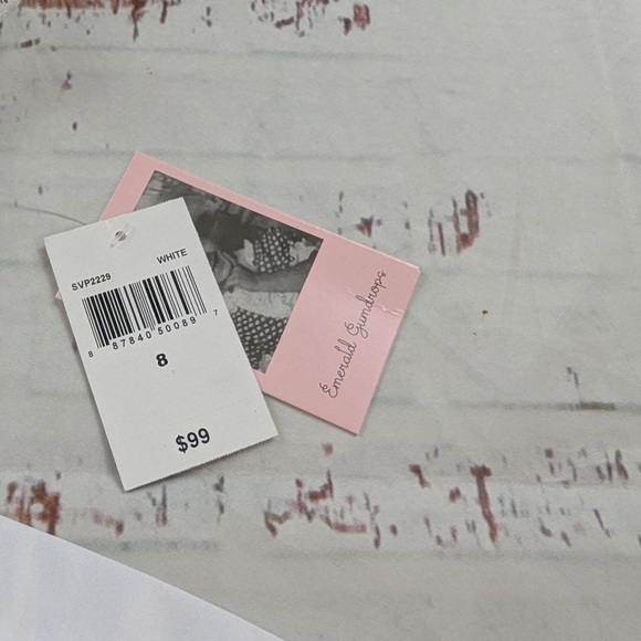 Flower Girls Babtism White Formal Dress - Picture 4 of 6